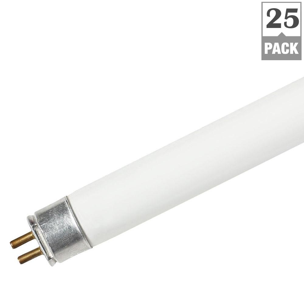 Halco Lighting Technologies 54-Watt Equivalent 25-Watt 4 ft. T5 Linear LED Non-Dimmable Plug & Play Light Bulb Type A Daylight 5000K (25-Pack) 84081