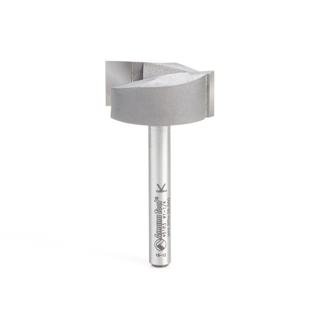 Amana 45183 Carbide Tipped Mortising 1-1/4 Dia x 1/2 x 1/4 Inch Shank