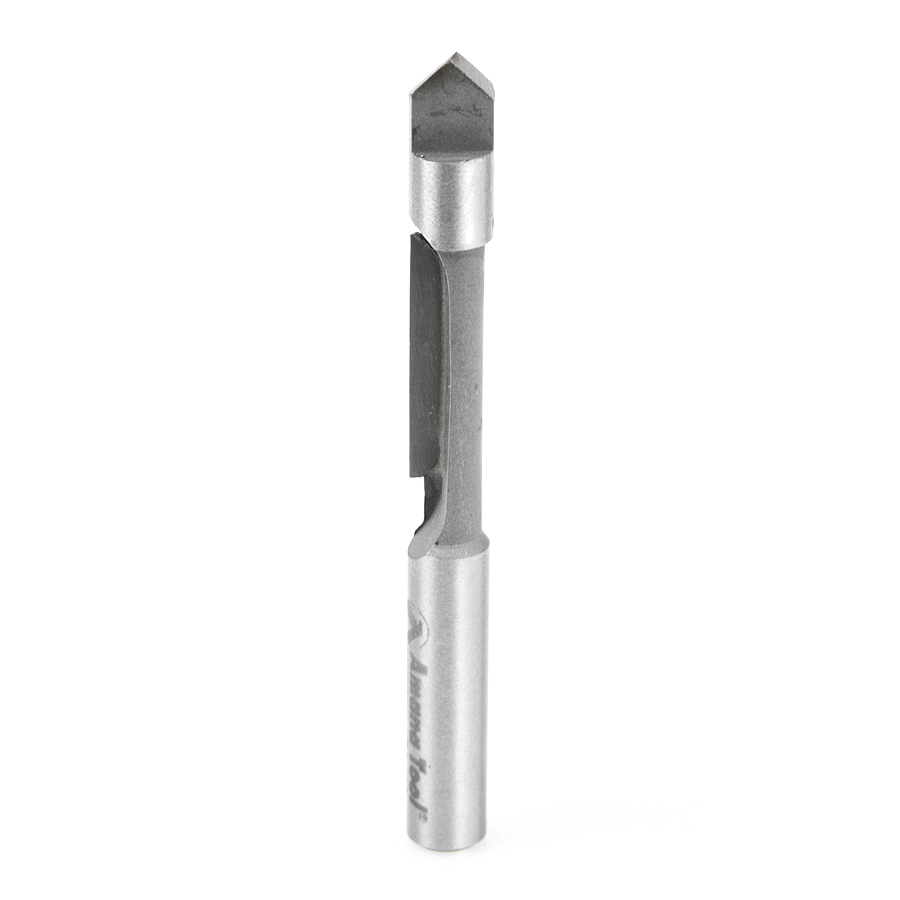 Amana 45506 Carbide Tipped Panel Pilot Concave Grind 1/4 Dia x 3/4 x 1/4 Inch Shank Single Flute