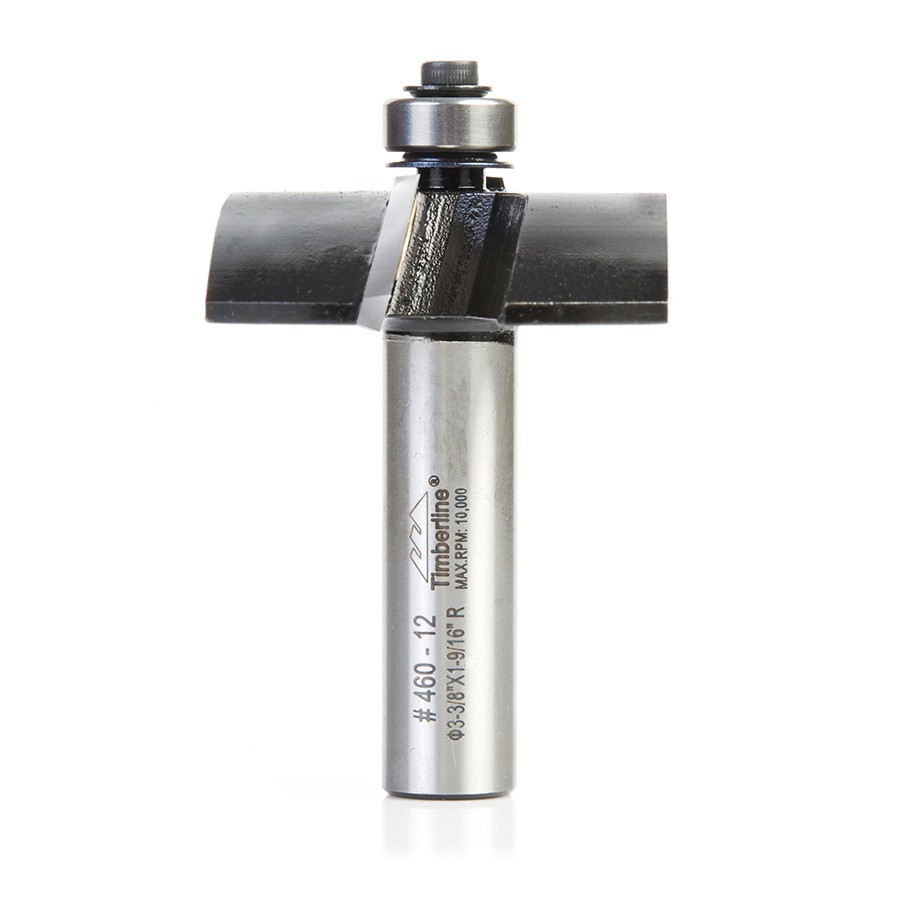 Timberline 460-12 Cove Raised Panel 1-9/16 Radius x 3-3/8 Dia x 1/2 x 1/2″ Shank with Ball Bearing