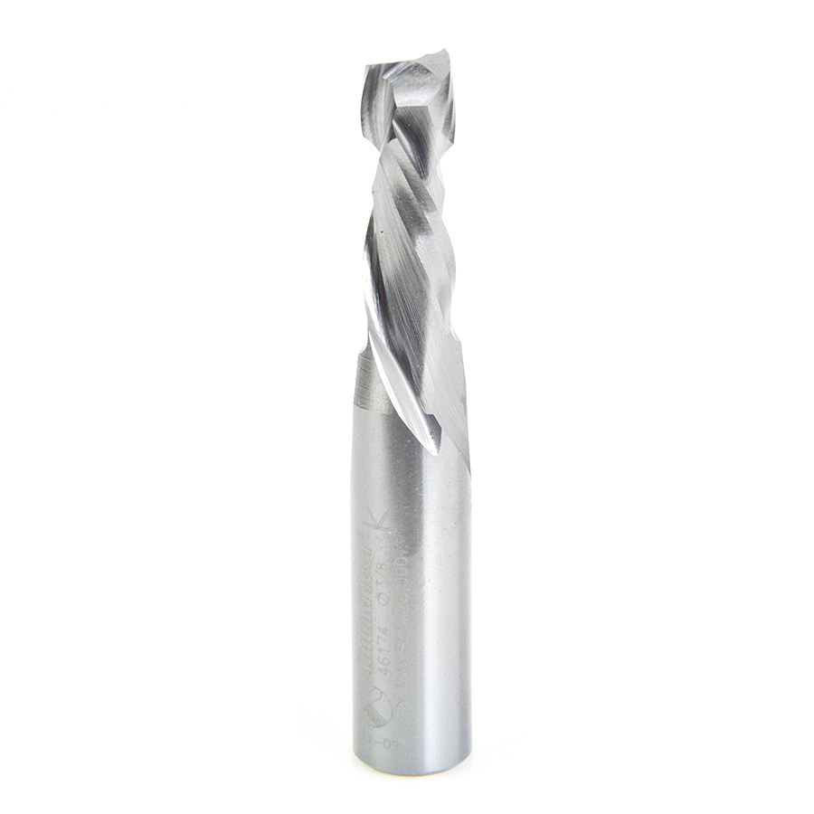 Amana 46174 CNC Solid Carbide Compression Spiral 3/8 Dia x 1 Inch x 1/2 Shank