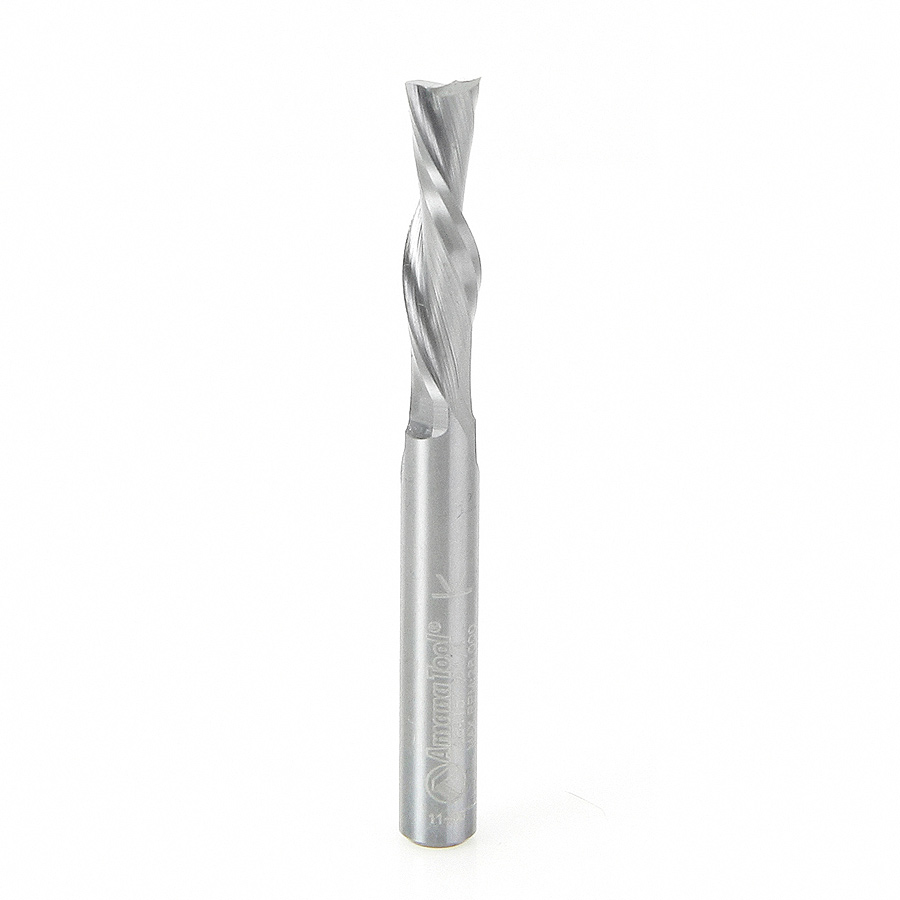 Amana 46415 Solid Carbide Spiral Plunge 1/4 Dia x 1 Inch x 1/4 Shank Down-Cut