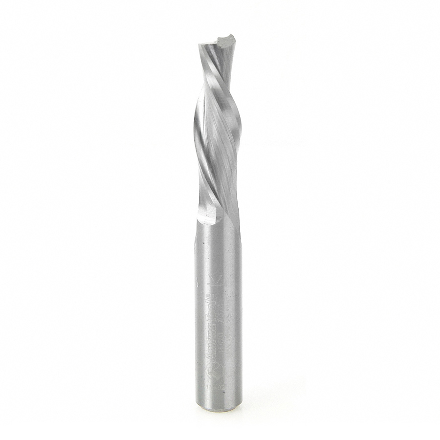 Amana 46420 Solid Carbide Spiral Plunge 3/8 Dia x 1-1/4 x 3/8 Shank Down-Cut