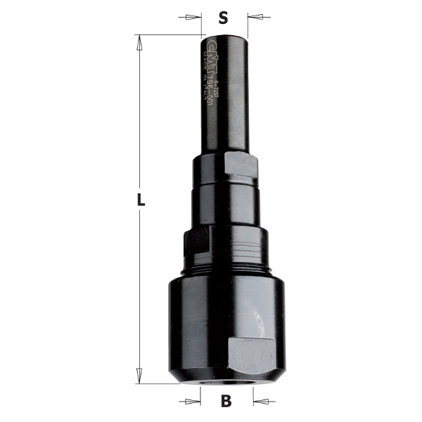 CMT 796.001.00 – ROUTER COLLET EXTENSION 1/2″