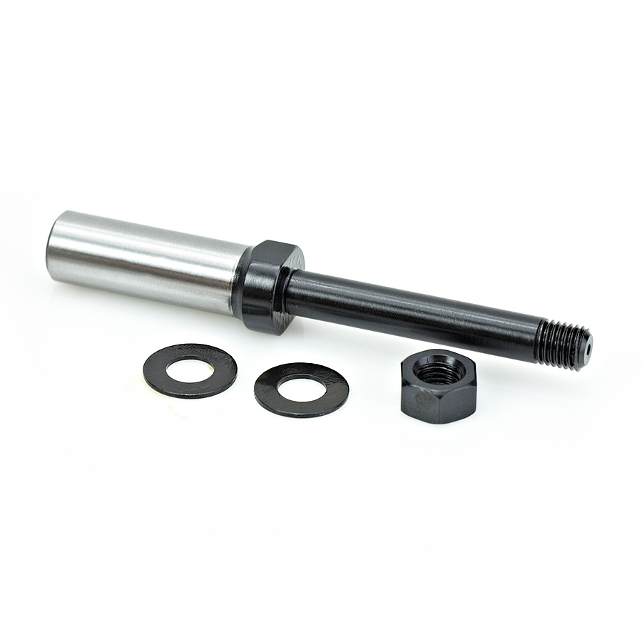Amana 47620 Router Arbor with Hex Nuts and Washers 5/16-24 NF Dia x 2-1/8 Height x 1/2 Inch Shank