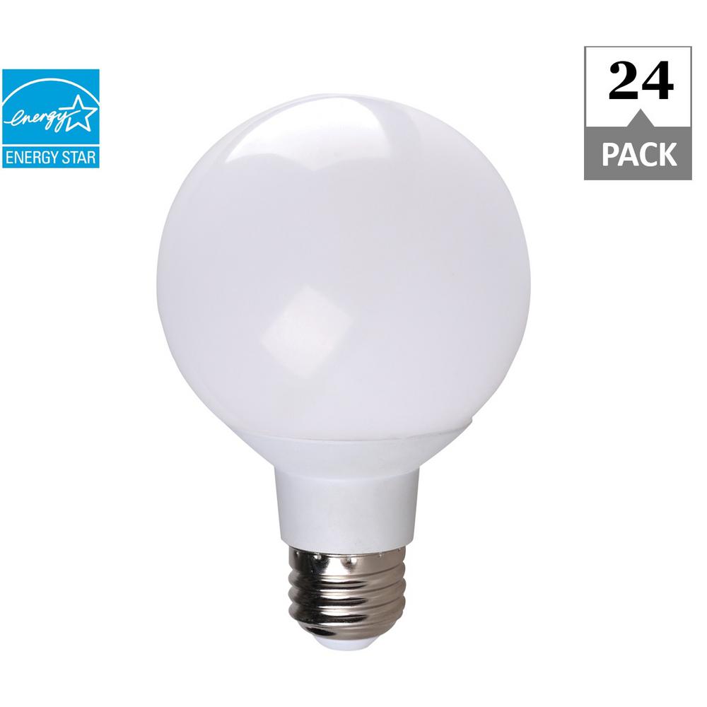 Simply Conserve 40-Watt Equivalent G25 Soft White Dimmable 25,000-Hour LED Light Bulb (24-Pack)