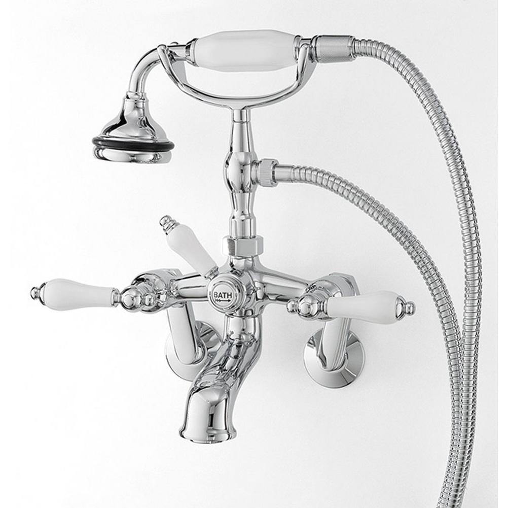 Cheviot 5100-LEV 5100 Series Wall-Mount Tub Filler - Lever Handles - Porcelain Accents