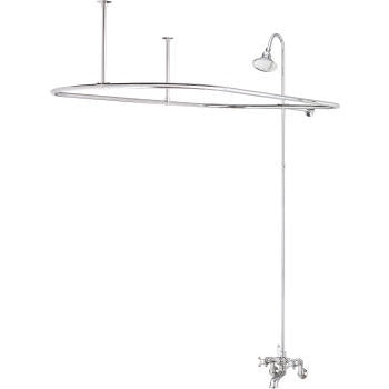 Cheviot 5182 5100 Series Tub Filler With Overhead Shower And Shower Curtain Frame - Lever Handles