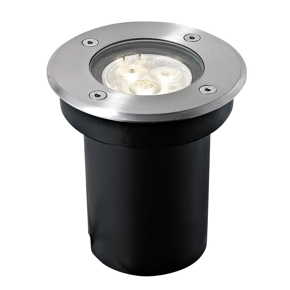 3-Watt Black Stainless Steel Outdoor Integrated LED Landscape Well Light