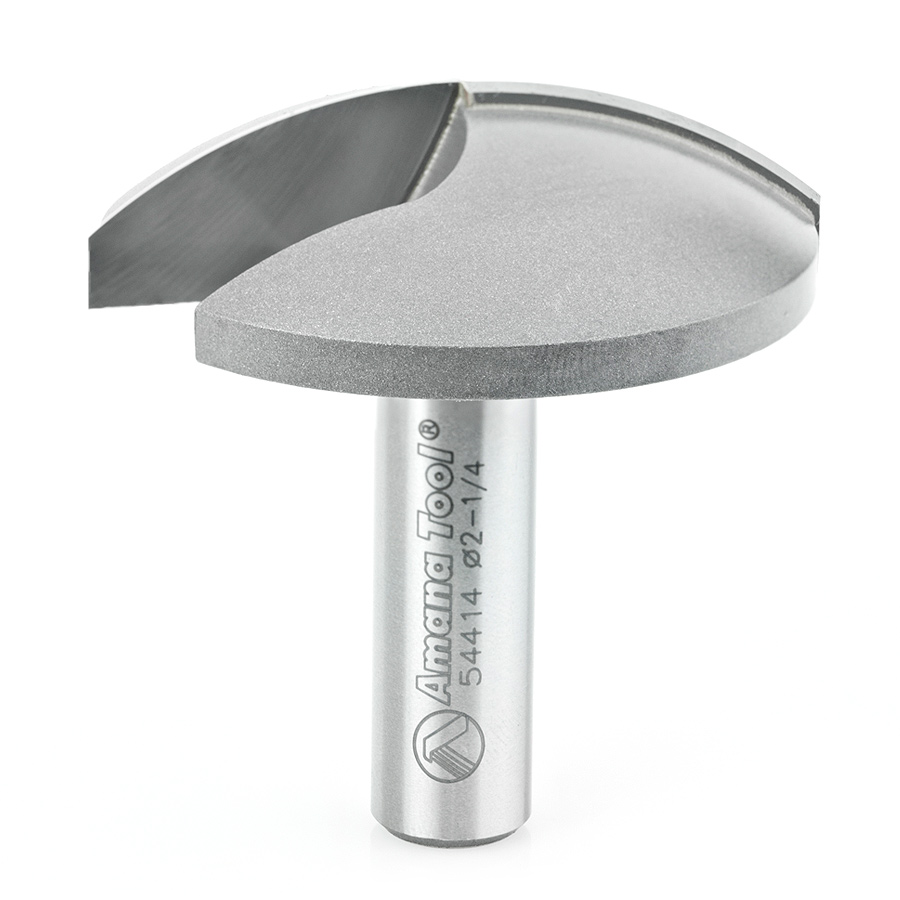 Amana 54414 Carbide Tipped Horizontal Crown Molding 1-3/4 Radius x 2-1/4 Dia x 5/8 x 1/2 Inch Shank