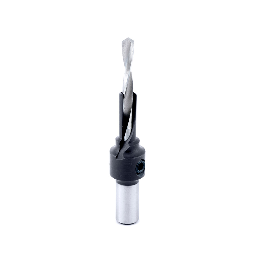 Amana 55103 RTA Furniture Drill/Countersink 10mm Dia x 5mm Drill Dia x 10mm Shank – 7mm Screw with Drill