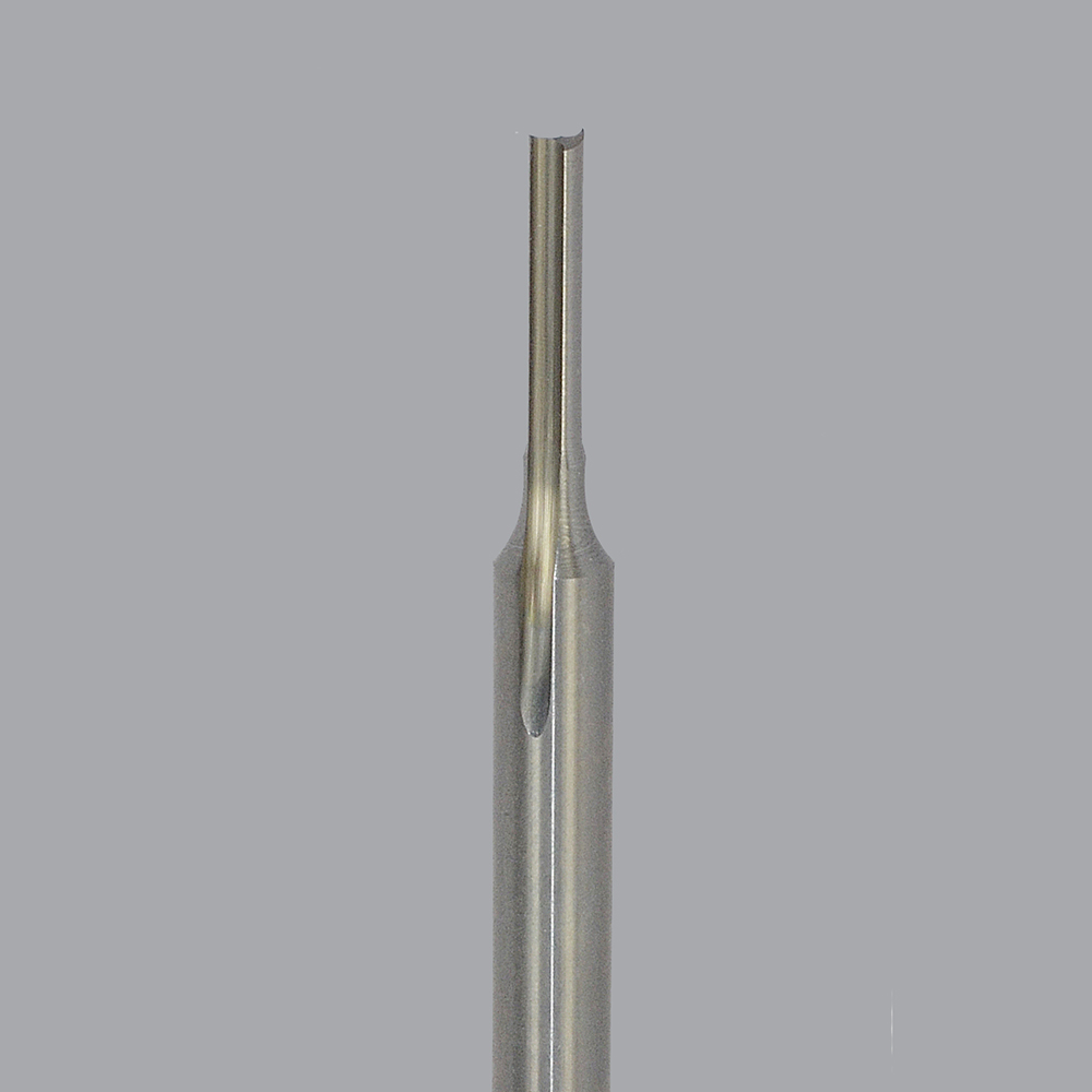Onsrud 56-614 Solid Carbide router 2FL 1/8 x 5/8 x 4 OAL For Soft Plastic, Hard Plastic, 1/4 Shank