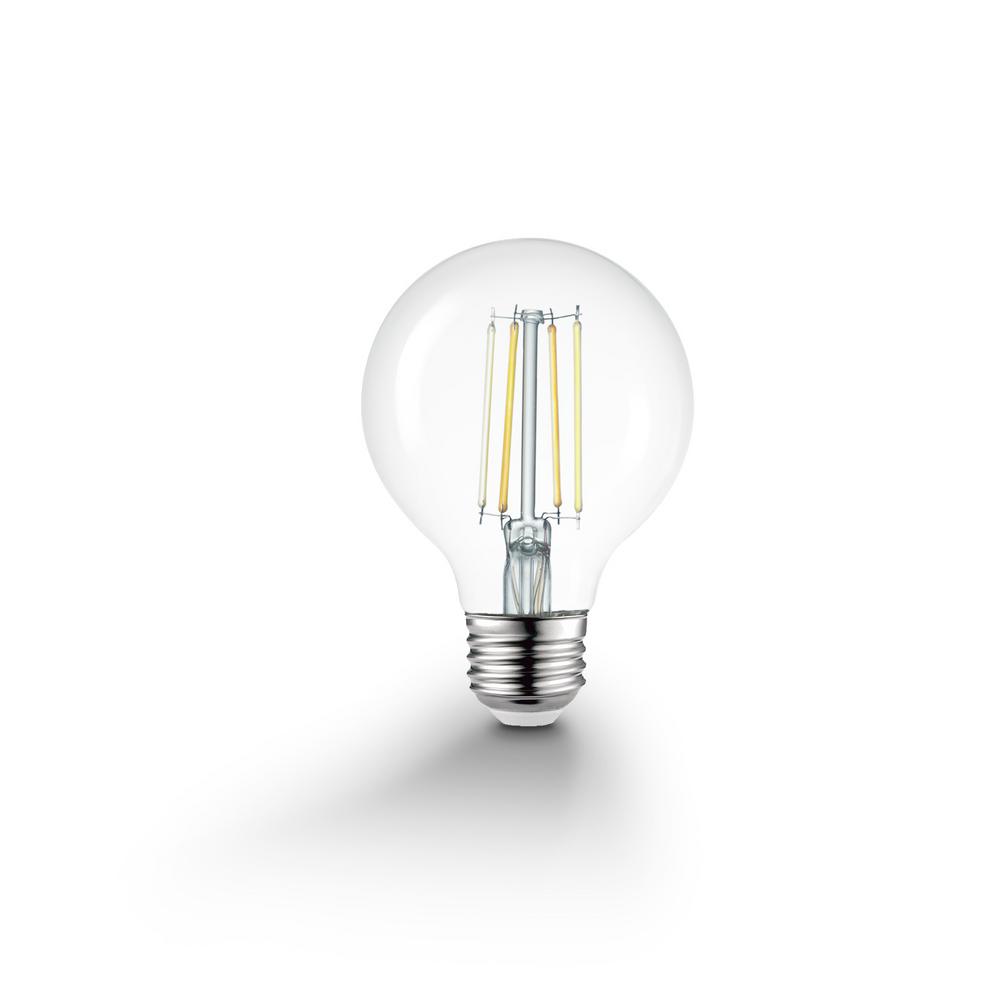 Globe Electric 60-Watt Equivalent Wi-Fi Smart G25 Vintage Edison Filament Tunable White LED Light Bulb