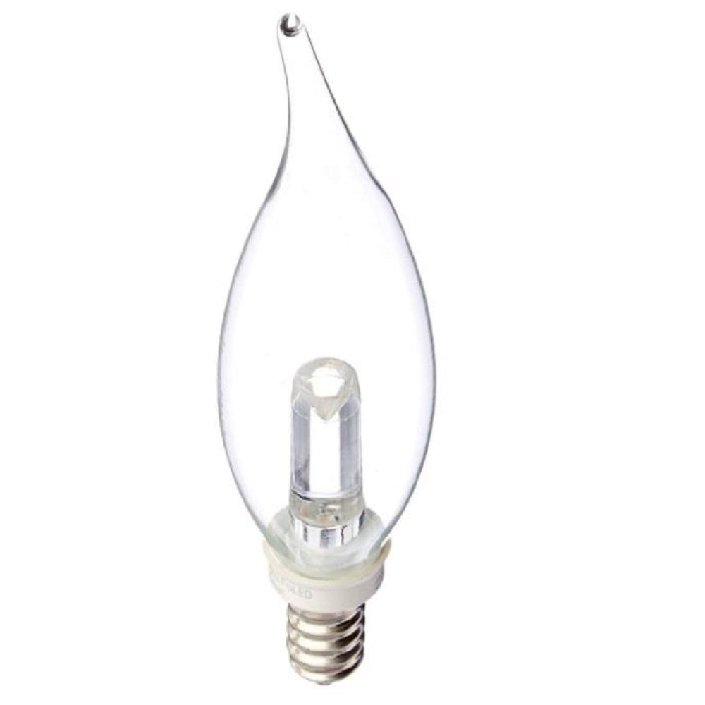 Halco Lighting Technologies 10-Watt Equivalent 1-Watt CA10 Dimmable Chandelier LED Warm White 2700K Light Bulb 80174