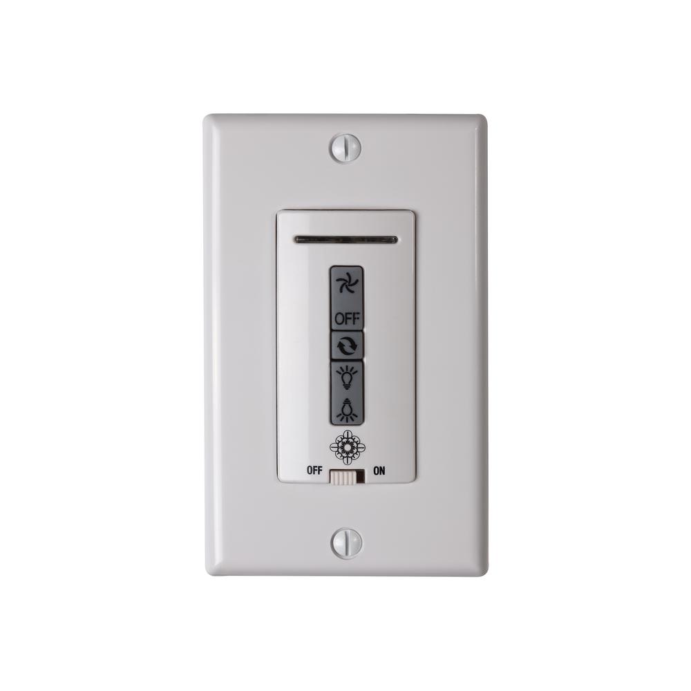 White Hardwired Ceiling Fan Wall Switch