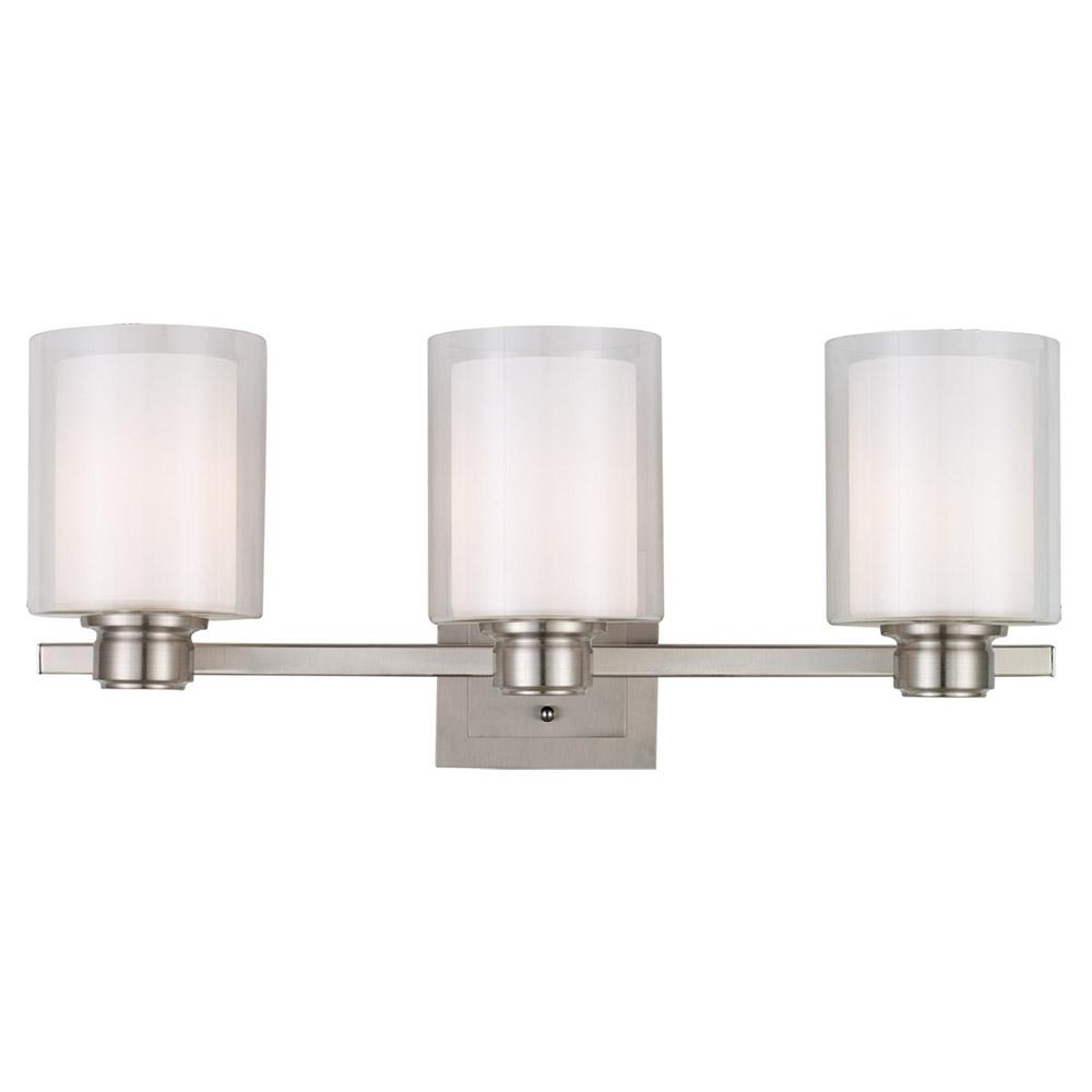 Oslo 3-Light Brushed Nickel Vanity Light