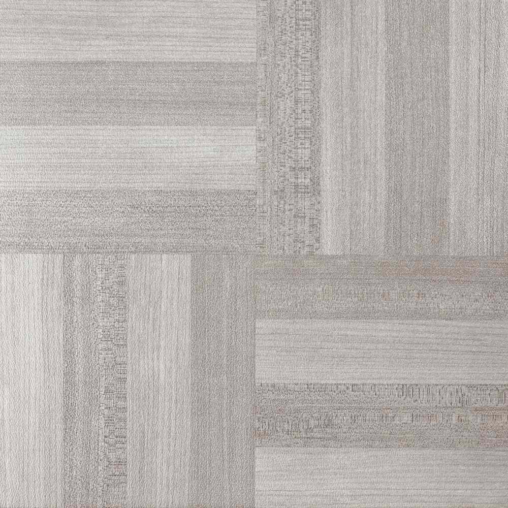 ACHIM Tivoli Ash Grey 12 in. x 12 in. Peel and Stick Parquet Vinyl Tile (45 sq. ft. / case)