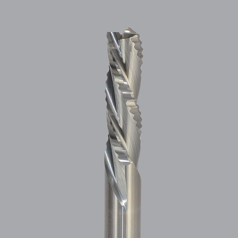 Onsrud 60-008 Solid Carbide rougher router 3FL 1/2 x 1-5/8 x 4 OAL For Soft Wood, Hard Wood, Wood Composites, Hard Plastic, Soft Plastic, 1/2 Shank