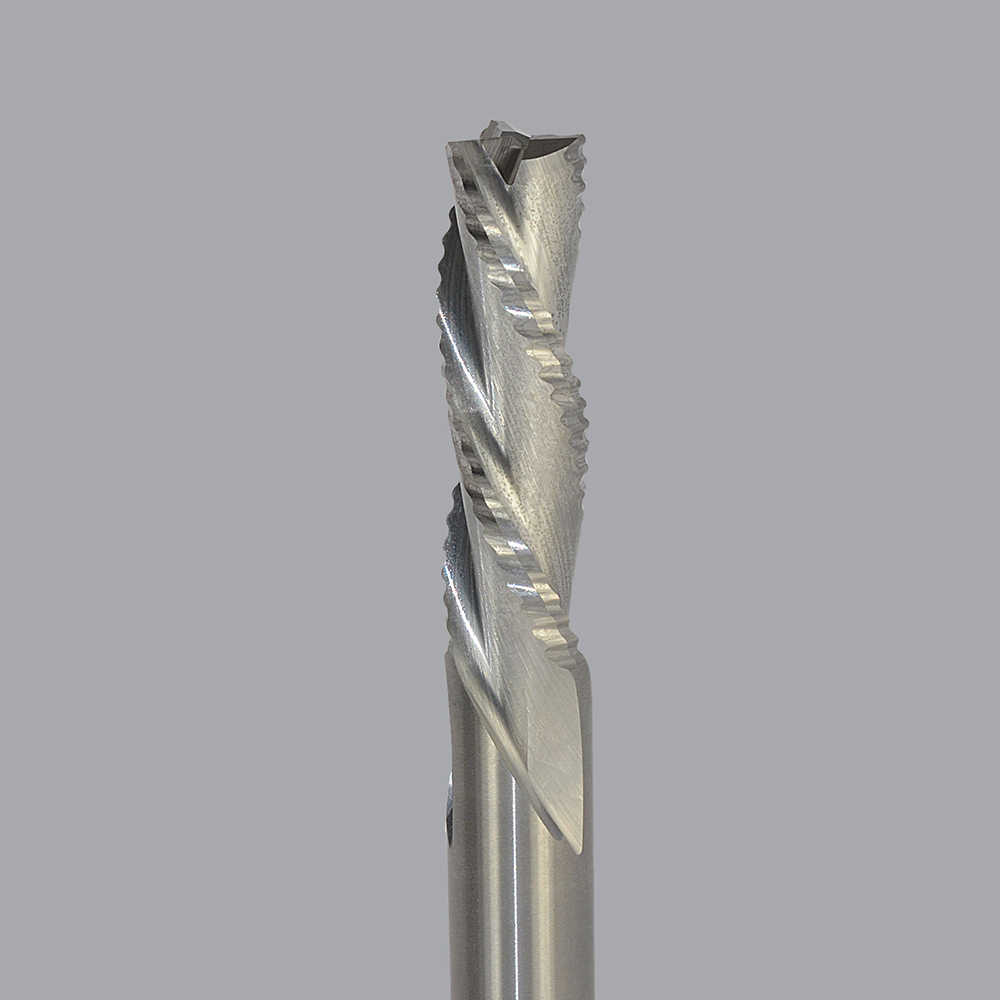 Onsrud 60-020 Solid Carbide rougher router 3FL 3/4 x 2-1/8 x 5 OAL For Soft Wood, Hard Wood, Wood Composites, Hard Plastic, Soft Plastic, 3/4 Shank