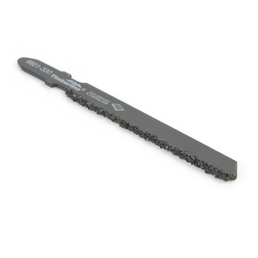 Timberline 601-330 Carbide Grit T-Shank Jigsaw Blade 3-1/4″ Long x 30 Grit for Ceramic & Fiberglass 3/64″ – 3/8″