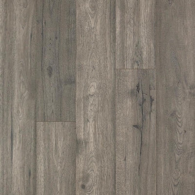 Pergo Portfolio + WetProtect Waterproof Aged Silver Mist 7.48-in W x 54.33-in L Embossed Wood Plank Laminate Flooring