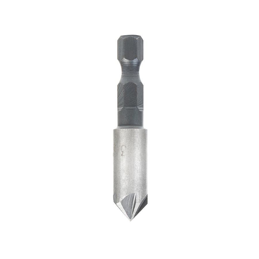 Timberline 608-762 82 Deg High-Speed Steel Countersink 3/8 Dia x 1/4″ Hex Shank