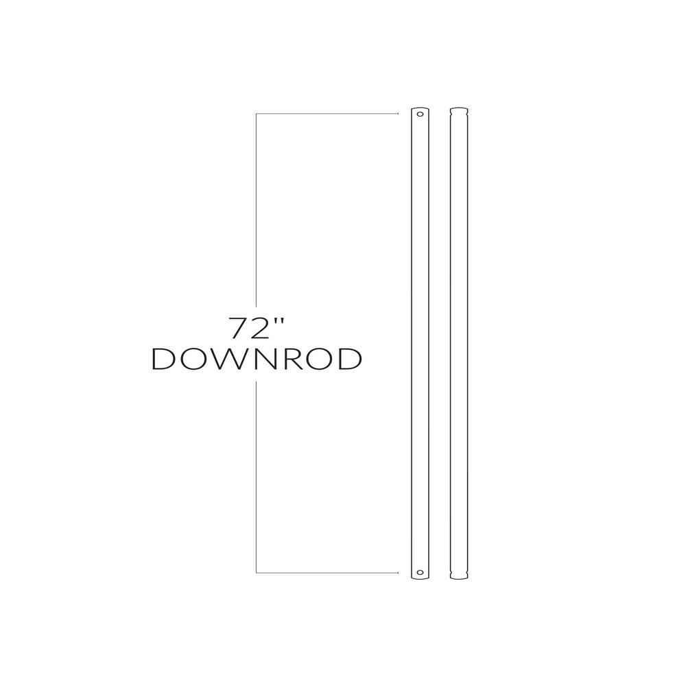 72 in. Roman Bronze Extension Downrod