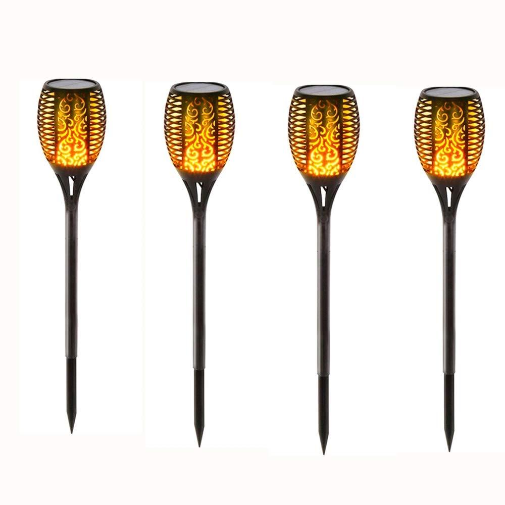 1/2/4 Pack 33LED Solar Power Garden Yard Lamp Waterproof Flickering Flame Path Torch Light,for Outdoor Patio Lawn Pathways Decoration