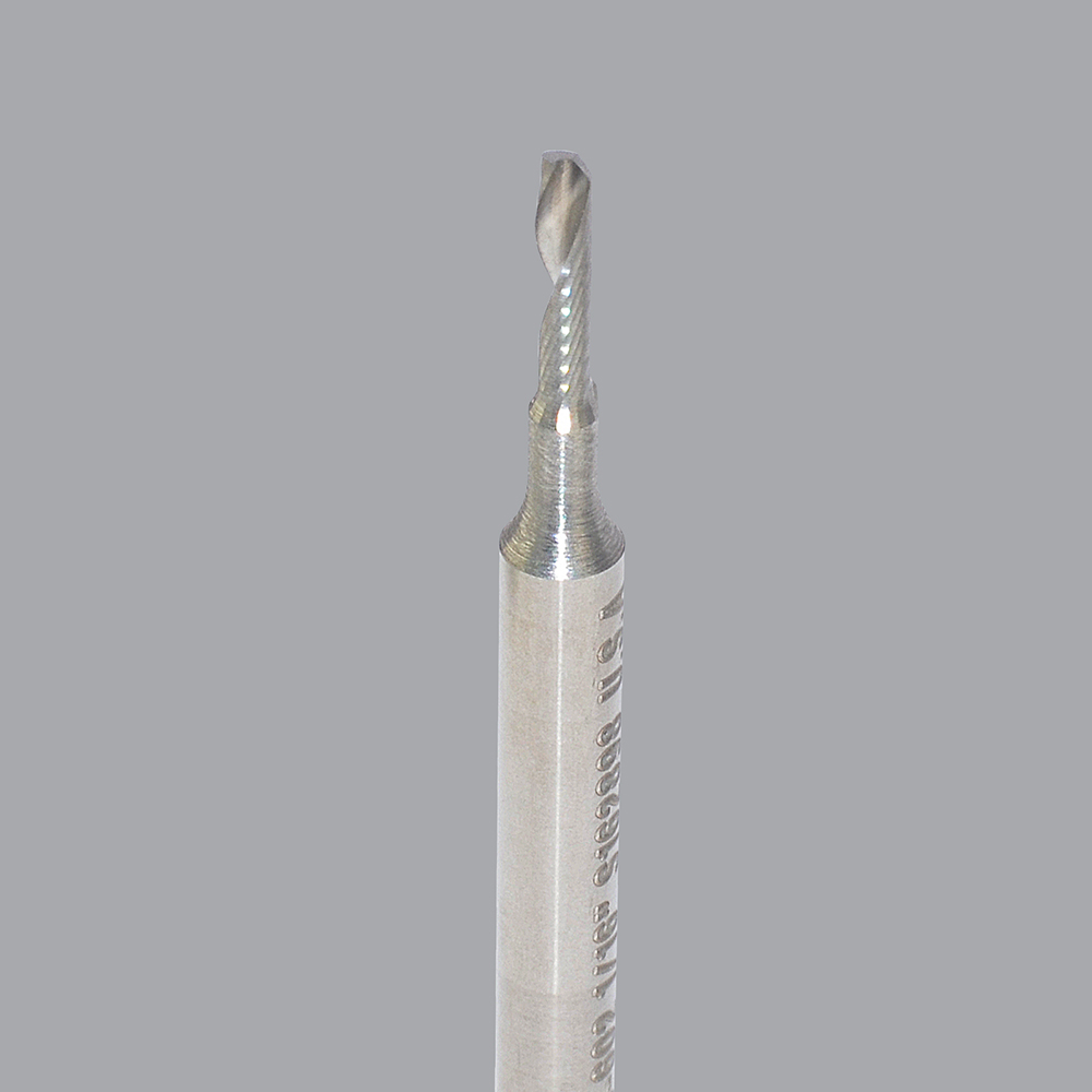 Onsrud 63-602 Solid Carbide router 1FL 1/16 x 1/4 x 1-1/2 OAL For Aluminum Sheet, Aluminum Plate, 1/8 Shank