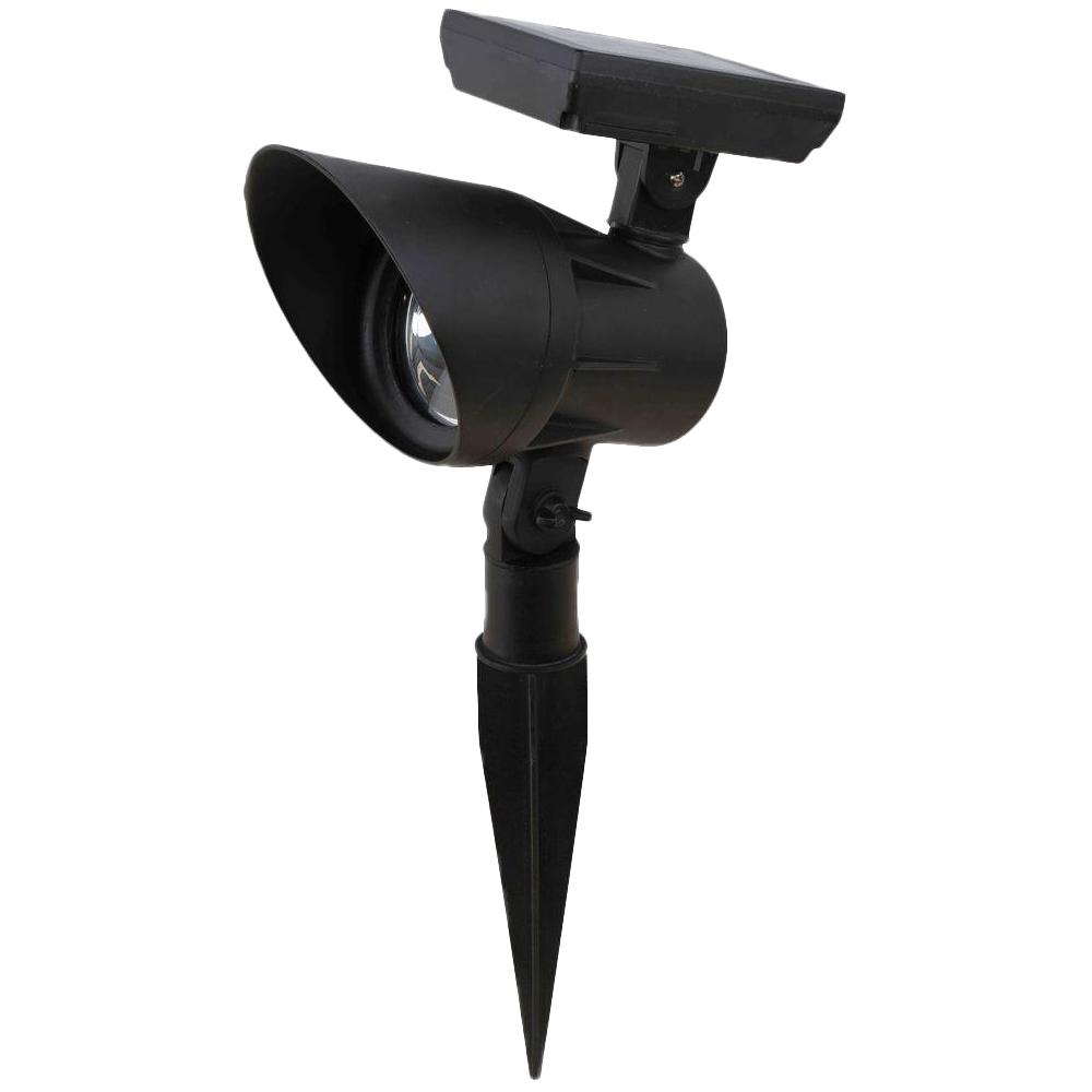 Open Stock Solar Black Outdoor Integrated LED Landscape Spot Light