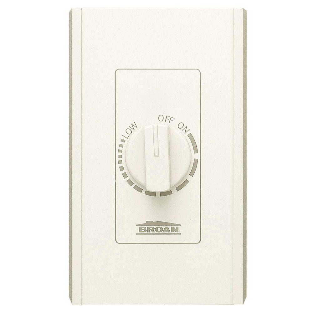 Broan-NuTone Ivory Electronic Variable Speed Wall Control