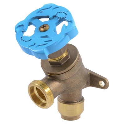 SharkBite L x 1/2-in Push-to-Connect Brass Multi Turn Hose Bibb