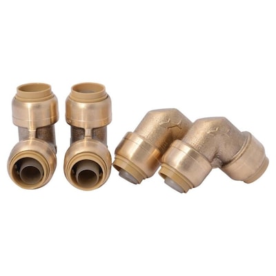 SharkBite 4-Pack 1/2-in Push-to-Connect x 1/2-in Push-to-Connect dia 90-Degree Standard Elbow Push Fitting