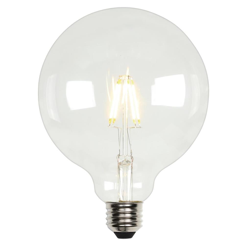 Westinghouse 60-Watt Equivalent G40 Dimmable Clear Filament LED Light Bulb Soft White