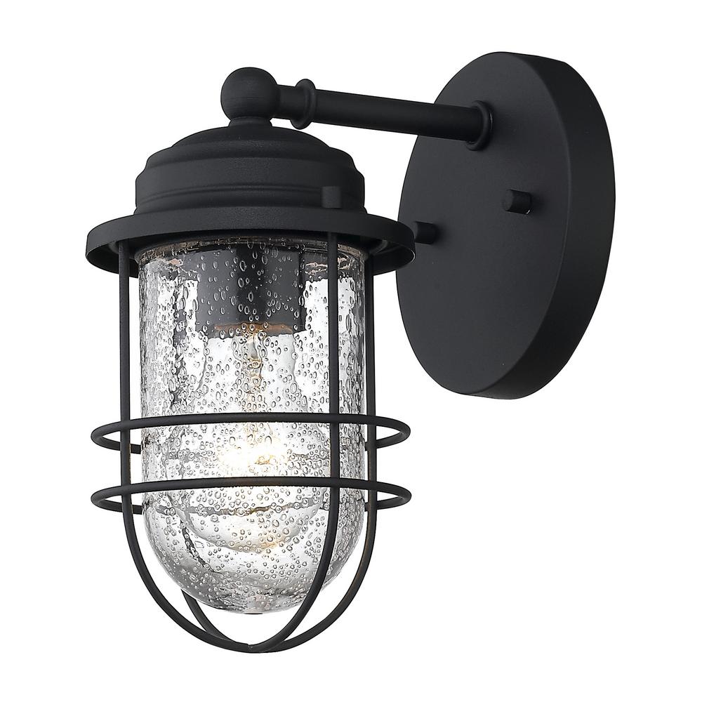 Seaport 1-Light Natural Black (UV) Outdoor Wall Lantern Sconce
