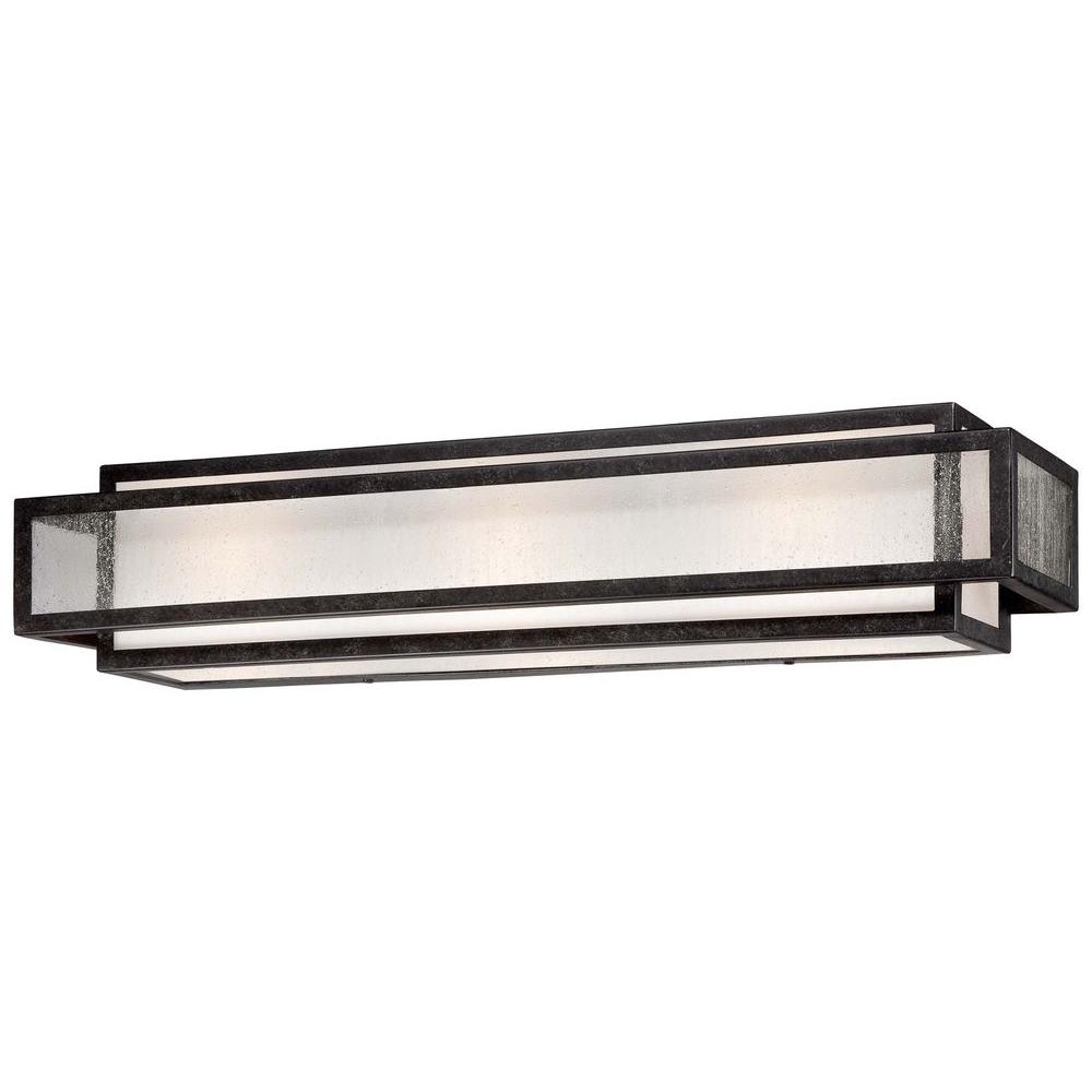 Camden Square 3-Light Aged Charcoal Bath and Vanity Light