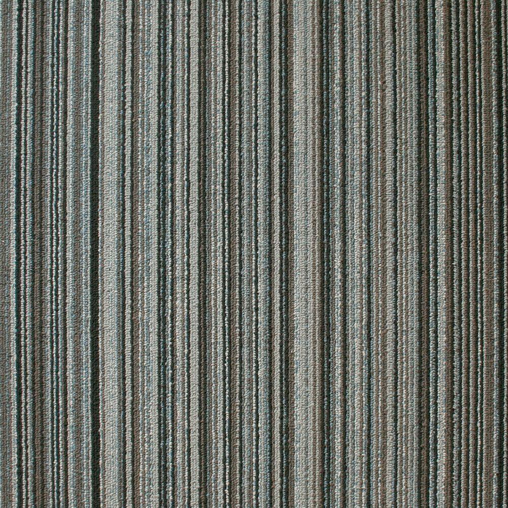 EuroTile Crown Heights Seabed Loop 19.7 in. x 19.7 in. Carpet Tile (20 Piece/Case)