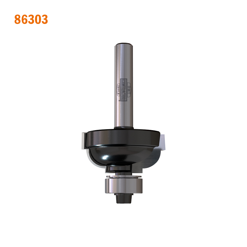 Cmt Contractor® Cove & Fillet Bit D=1”X1/2” R=3/16” S=1/4”