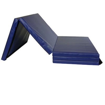 Greatmats Gym Mats 48-in x 120-in Blue Vinyl/Plastic Sheet Multipurpose Flooring