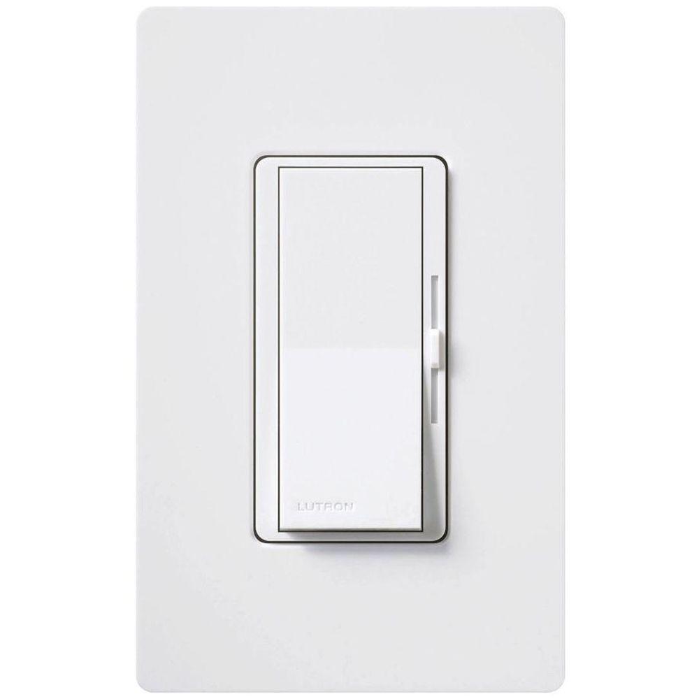 Lutron Diva 3-Speed Fan Control with Wallplate Switch, Single-Pole, White