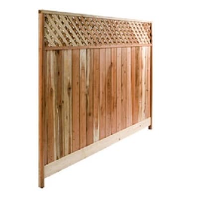 Severe Weather 6-ft H x 8-ft W Spruce Pine Fir Dog Ear Wood Fence Panel