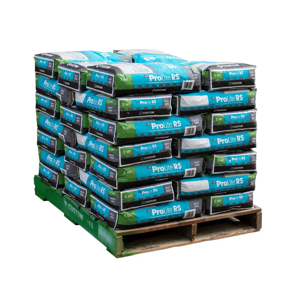 Custom Building Products ProLite 30 lb. Gray Rapid Setting Tile and Stone Mortar (35 Bags / Pallet)