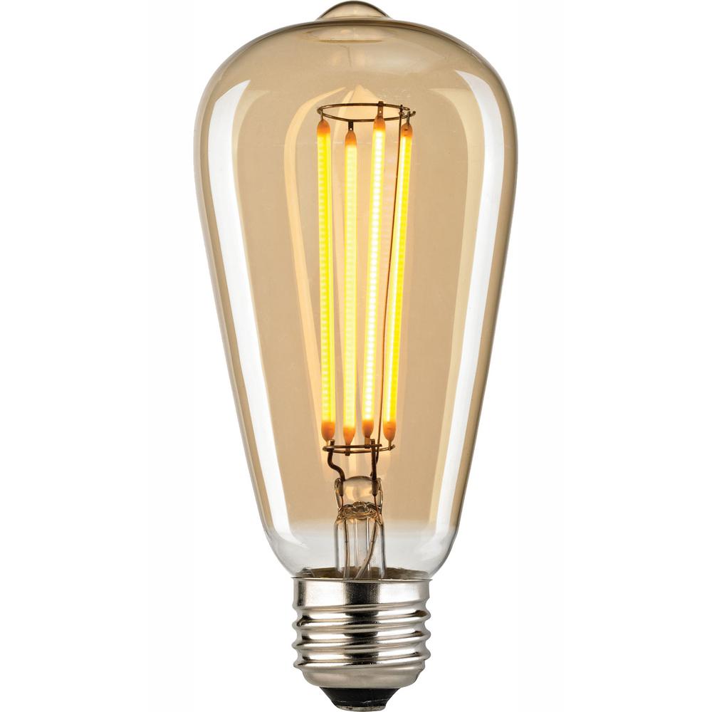 Titan Lighting Filament Medium LED Bulb With Light Gold Tint