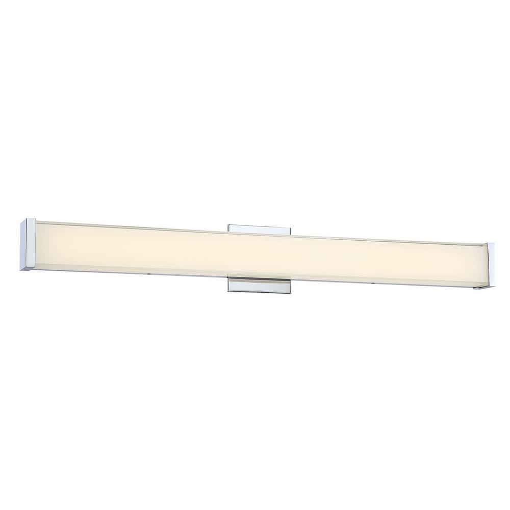 200-Watt Equivalence Chrome Integrated LED Bath Light