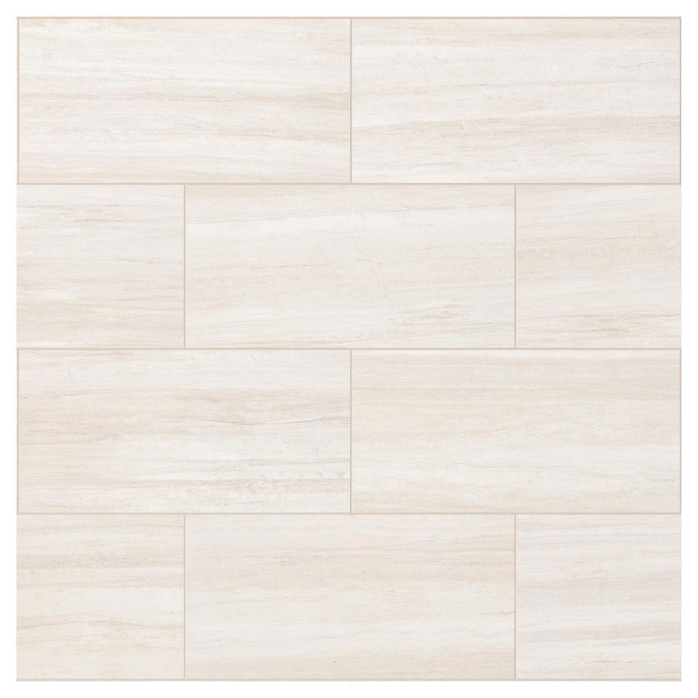 Daltile QuicTile 12 in. x 24 in. Cliff Stone Matte Color Body Porcelain Locking Floor Tile (9.6 sq. ft. / case)