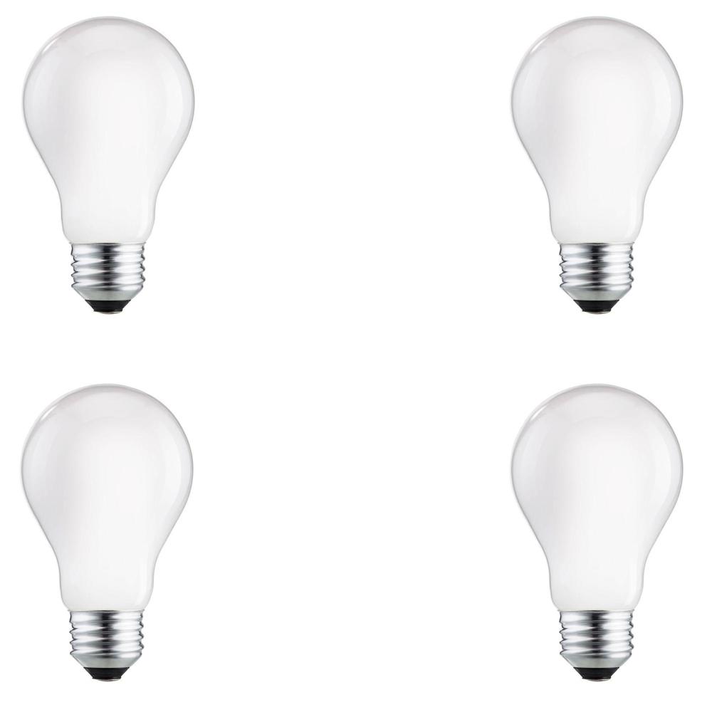 Philips 75-Watt Equivalent A19 Dimmable Energy Efficient Halogen Light Bulb Soft White (2750K) (4-Pack)