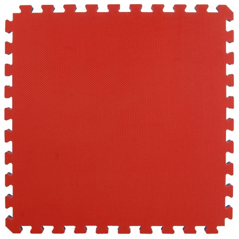 Greatmats Home MMA BJJ Red/Blue 24 in. x 24 in. x 1-5/8 in. Foam Interlocking Floor Tile (Case of 10)