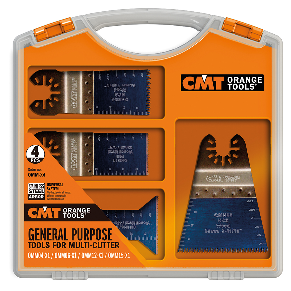General Purpose Set For Multi-Cutters (4-Pcs.)