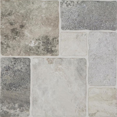 Style Selections Verona Gray 20-in x 20-in Glazed Porcelain Floor Tile