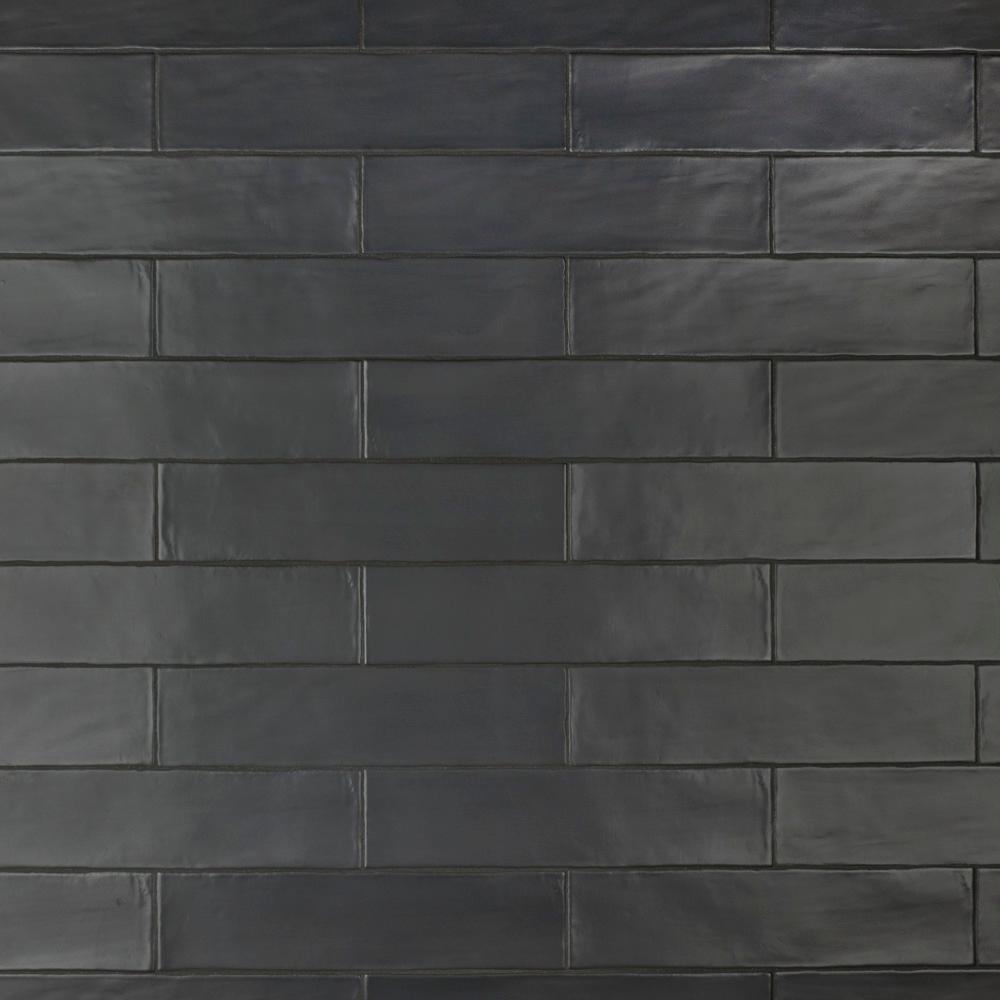 Merola Tile Chester Matte Nero 3 in. x 12 in. Ceramic Wall Subway Tile (5.93 sq. ft. / Case)
